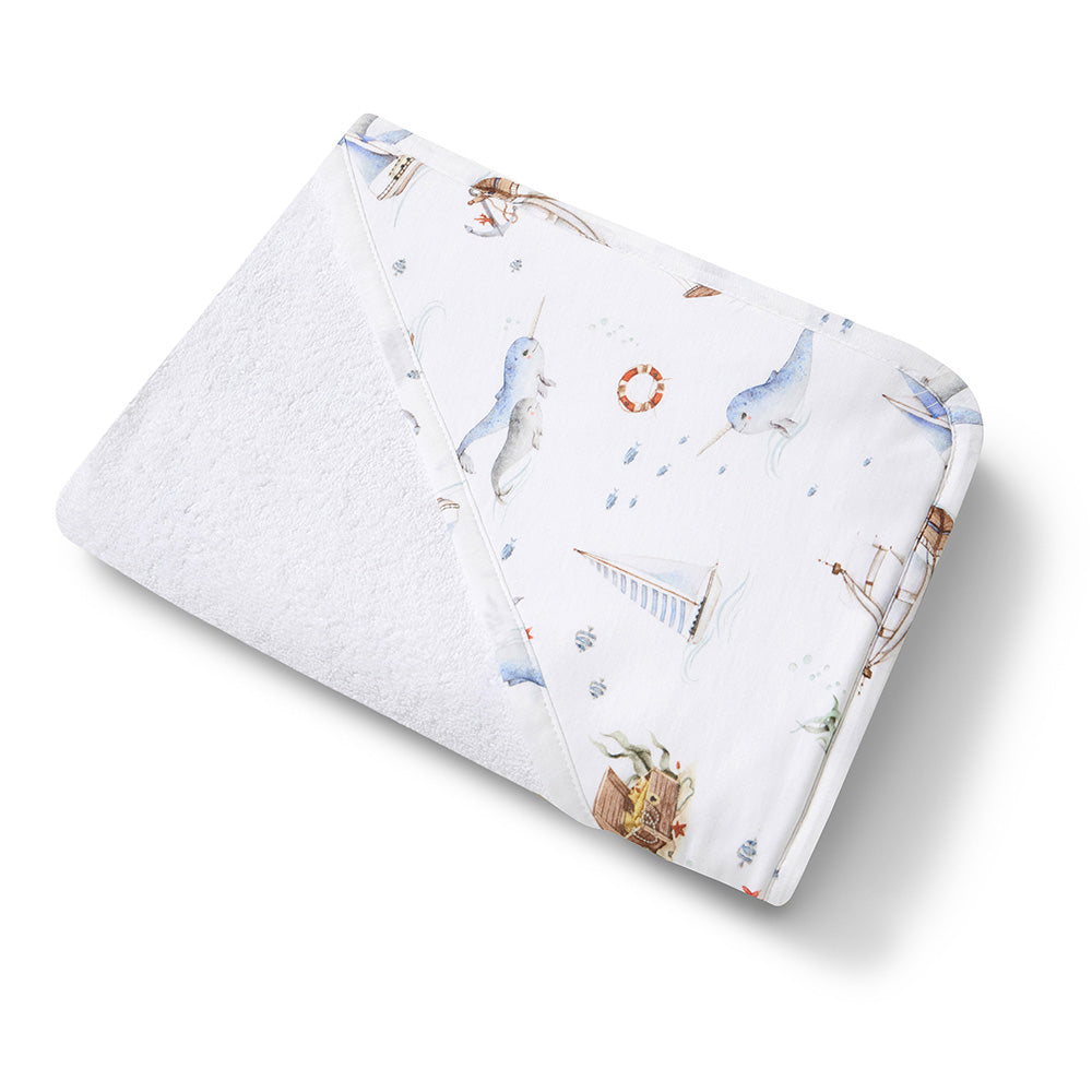 Set Sail Organic Baby Towel & Wash Cloth Set - View 3
