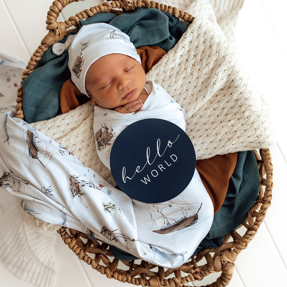 Set Sail & Navy Reversible Milestone Cards - View 5
