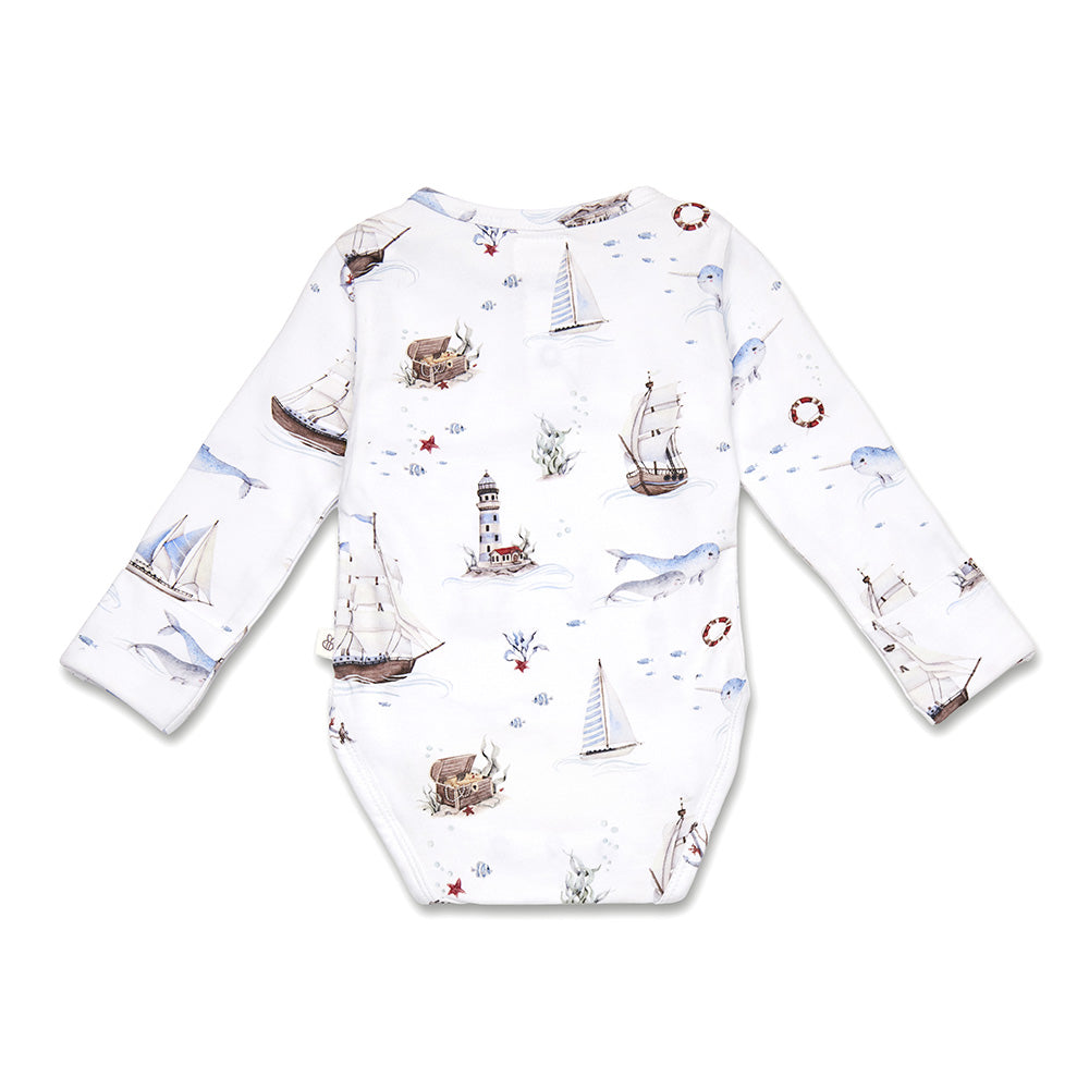 Set Sail Long Sleeve Organic Bodysuit - View 10