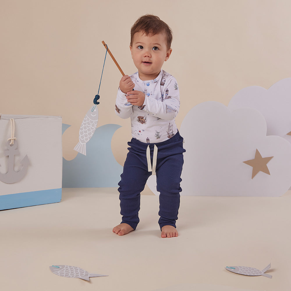 Set Sail Long Sleeve Organic Bodysuit - View 15