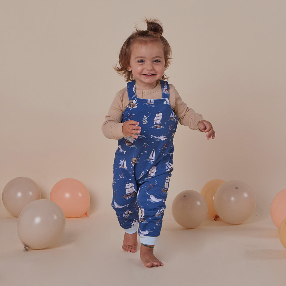 Set Sail Organic Snuggle Overalls - View 14
