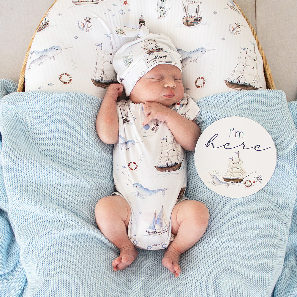 Set Sail & Navy Reversible Milestone Cards - View 2