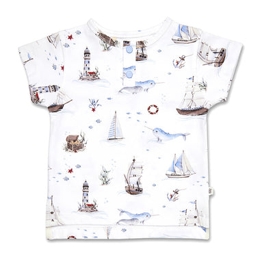 Set Sail Organic Short Sleeve Top | Snuggle Hunny
