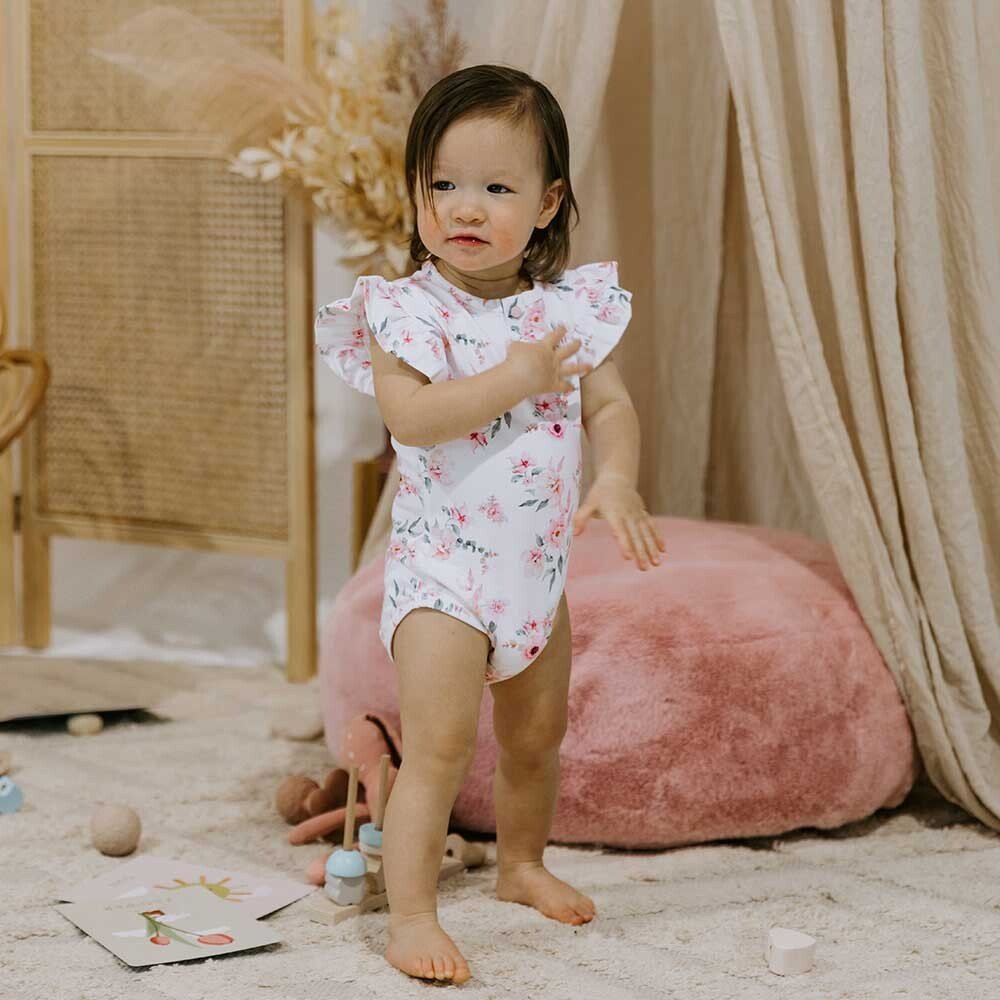 Camille Short Sleeve Organic Bodysuit - View 8