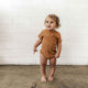 Chestnut Short Sleeve Organic Bodysuit - Thumbnail 8