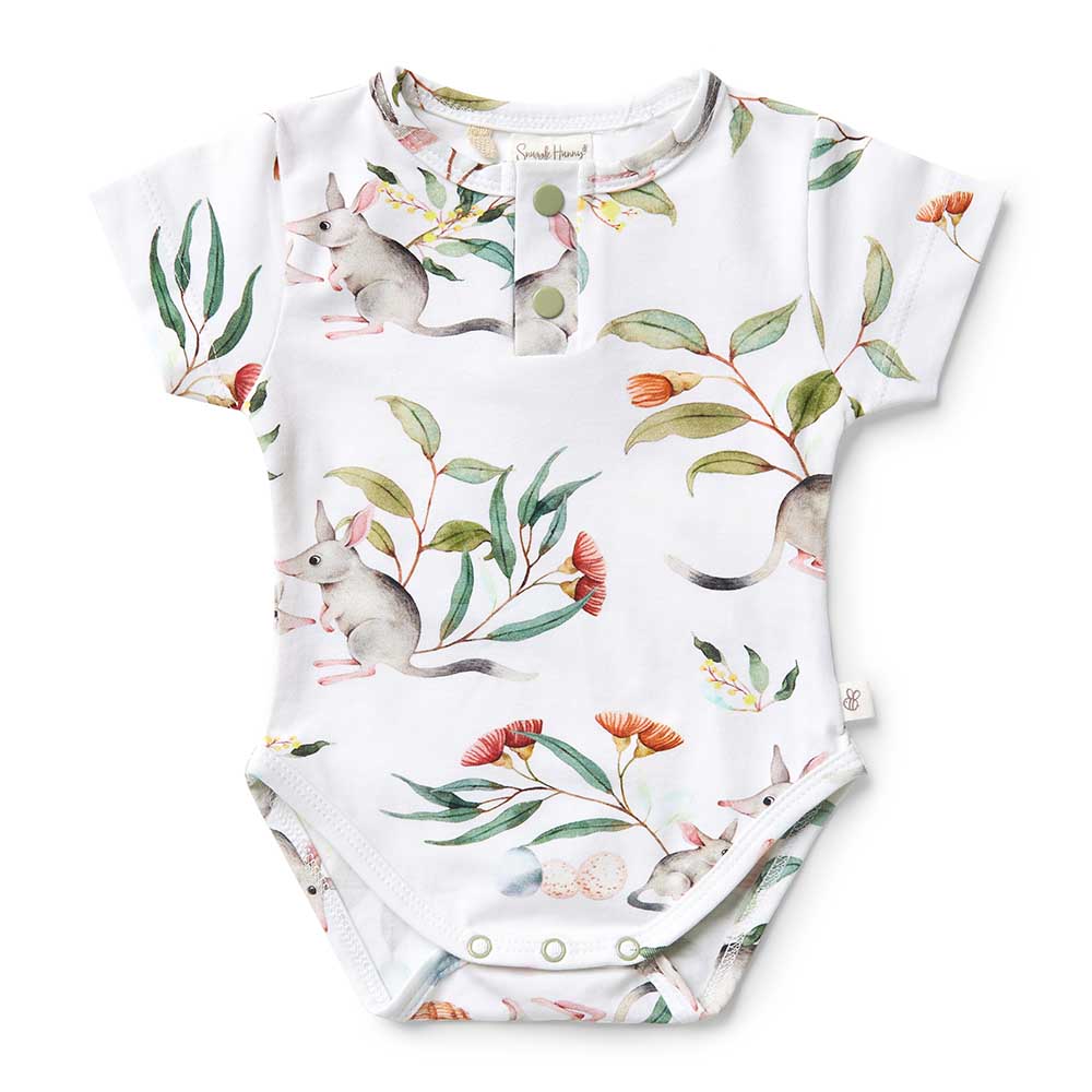 Easter Bilby Short Sleeve Organic Bodysuit - View 2