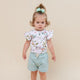 Easter Bilby Short Sleeve Organic Bodysuit with Frill - Thumbnail 1