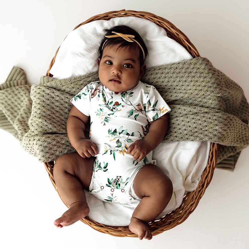 Eucalypt Short Sleeve Organic Bodysuit - View 8