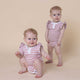 Rose Milk Stripe Short Sleeve Organic Bodysuit - Thumbnail 7