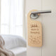 Sleeping Baby Wooden Door Hanger - Thumbnail 2