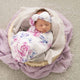 Lilac Skies Organic Snuggle Swaddle & Topknot Set - Thumbnail 3