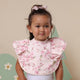 Cherry Blossom Frill Snuggle Bib - Thumbnail 4