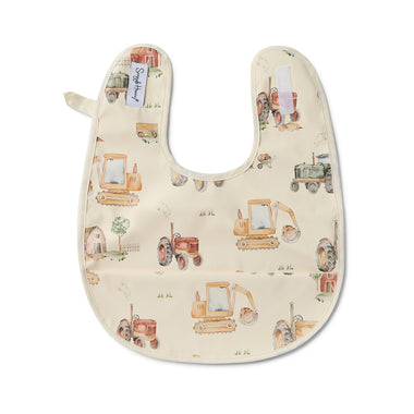 Diggers & Tractors Snuggle Bib | Snuggle Hunny