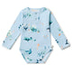 Blue Ocean Long Sleeve Organic Bodysuit - Thumbnail 2