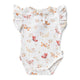 Butterfly Short Sleeve Organic Bodysuit with Frill - Thumbnail 2