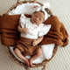 Butterfly Short Sleeve Organic Bodysuit with Frill - Thumbnail 4