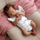 Butterfly Short Sleeve Organic Bodysuit with Frill - Thumbnail 8