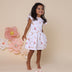 Toddler wearing Butterfly Organic Dress | Snuggle Hunny