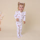 Butterfly Organic Snuggle Sleepsuit Zip Footie with Frill - Thumbnail 5