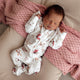 Butterfly Organic Snuggle Sleepsuit Zip Footie with Frill - Thumbnail 4