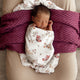 Butterfly Organic Snuggle Swaddle & Topknot Set - Thumbnail 5