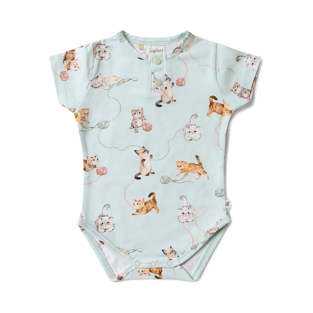 Kittens Short Sleeve Organic Bodysuit - View 2