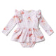 Coral Long Sleeve Organic Dress - Thumbnail 2