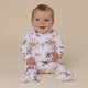 Diggers & Tractors Organic Snuggle Sleepsuit Zip Footie - Thumbnail 3
