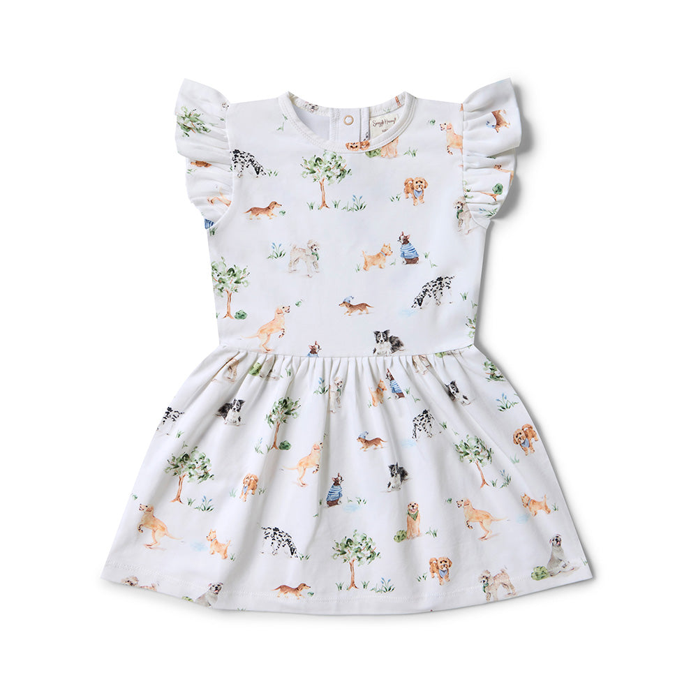 Dog Park Short Sleeve Organic Dress - View 7