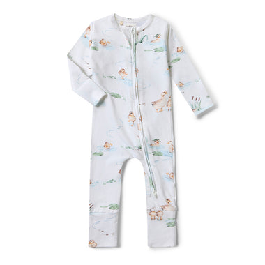 Duck Pond Organic Snugglesuit Convertible Romper | Snuggle Hunny