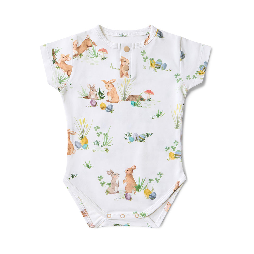 Easter Bunnies Short Sleeve Organic Bodysuit - View 2