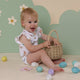 Easter Bunnies Short Sleeve Organic Bodysuit with Frill - Thumbnail 4