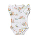 Easter Bunnies Short Sleeve Organic Bodysuit with Frill - Thumbnail 2