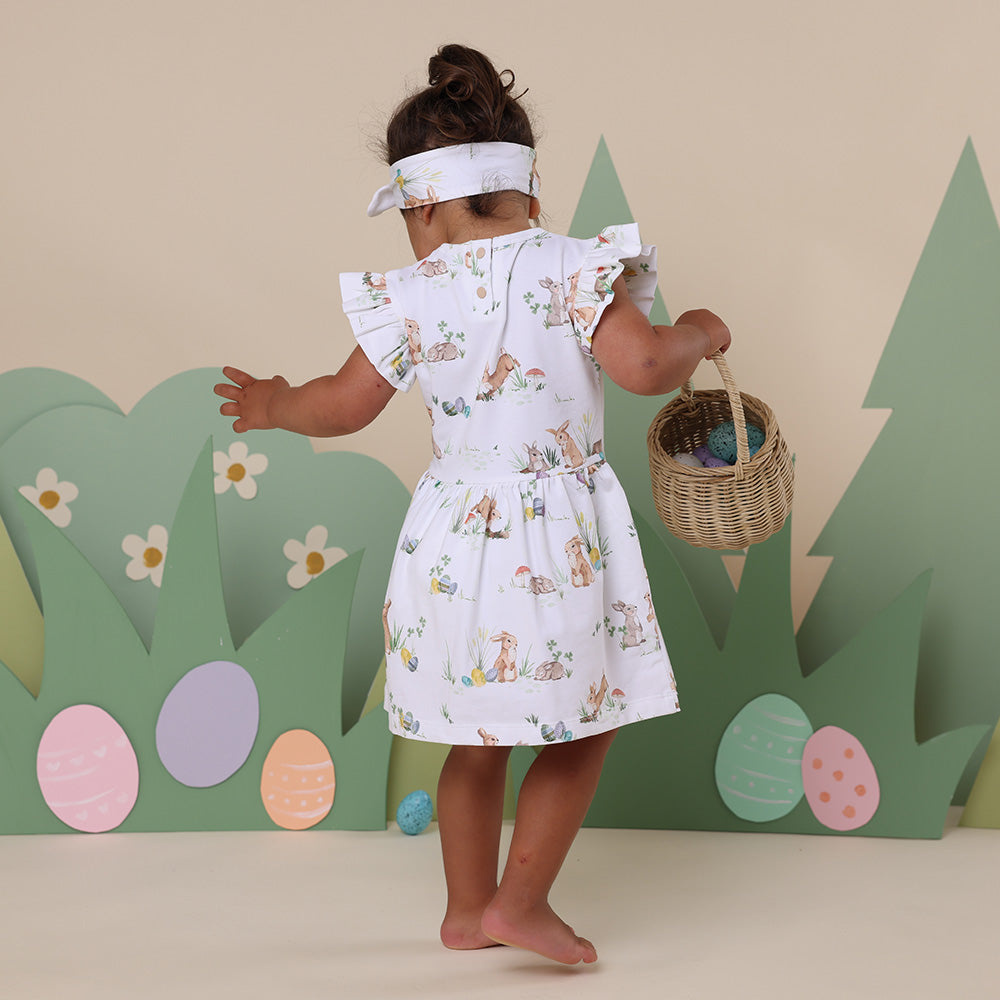 Easter Bunnies Short Sleeve Organic Dress - View 13