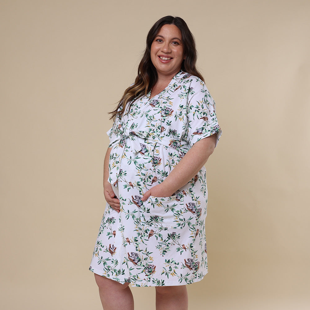 Eucalypt Organic Maternity Robe | Snuggle Hunny