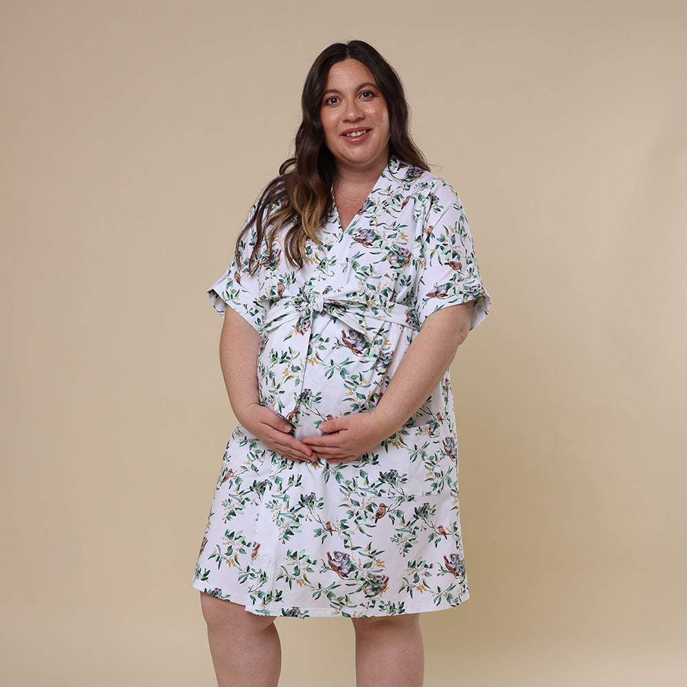 Eucalypt Organic Maternity Robe - View 7