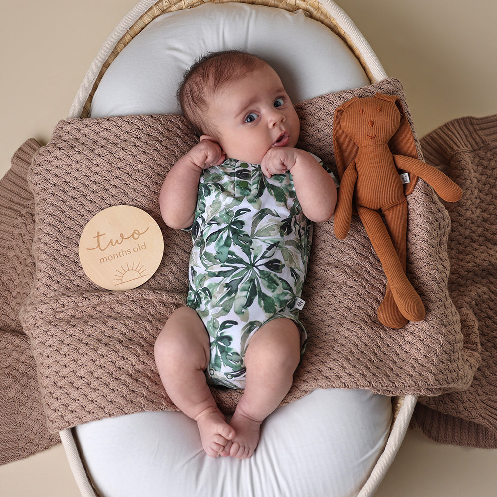 Evergreen Short Sleeve Organic Bodysuit - View 5