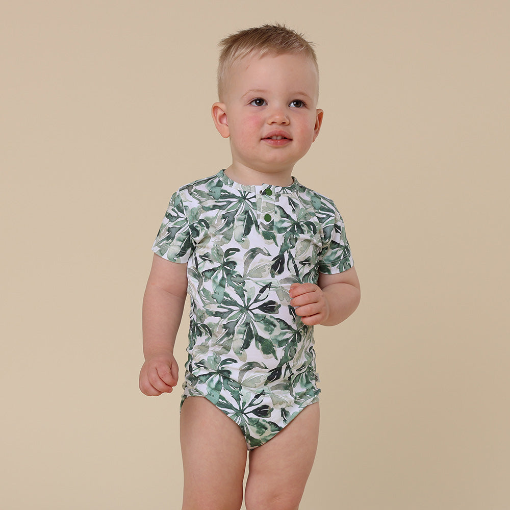 Evergreen Short Sleeve Organic Bodysuit - View 4