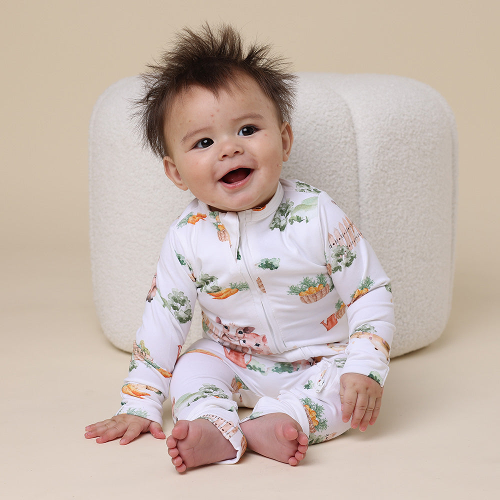 Farm Organic Snugglesuit Convertible Romper - View 1