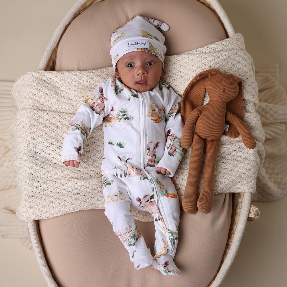 Farm Organic Snuggle Sleepsuit Zip Footie - View 7