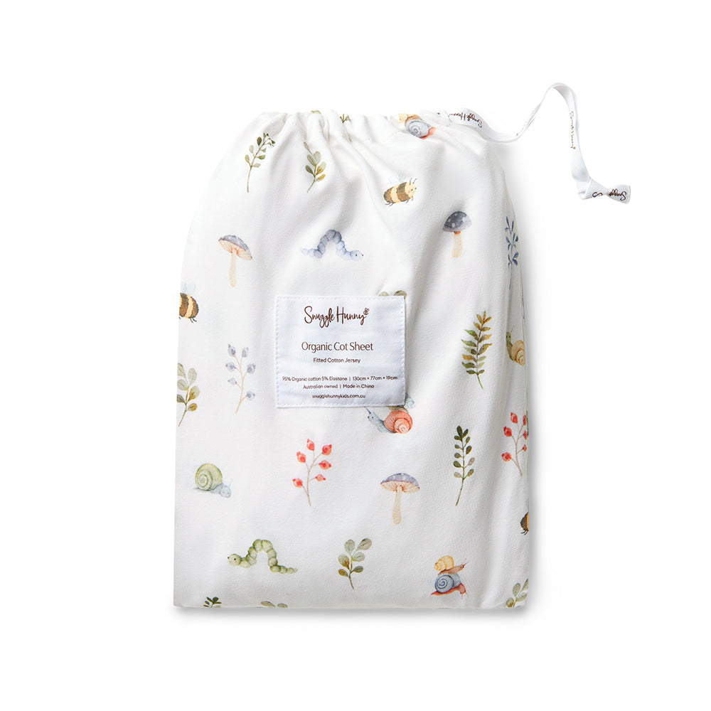 Garden Friends Organic Fitted Cot Sheet - View 8