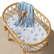 Ocean Organic Bassinet Sheet / Change Pad Cover - Thumbnail 1