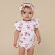 Poppy Short Sleeve Organic Bodysuit with Frill - Thumbnail 5