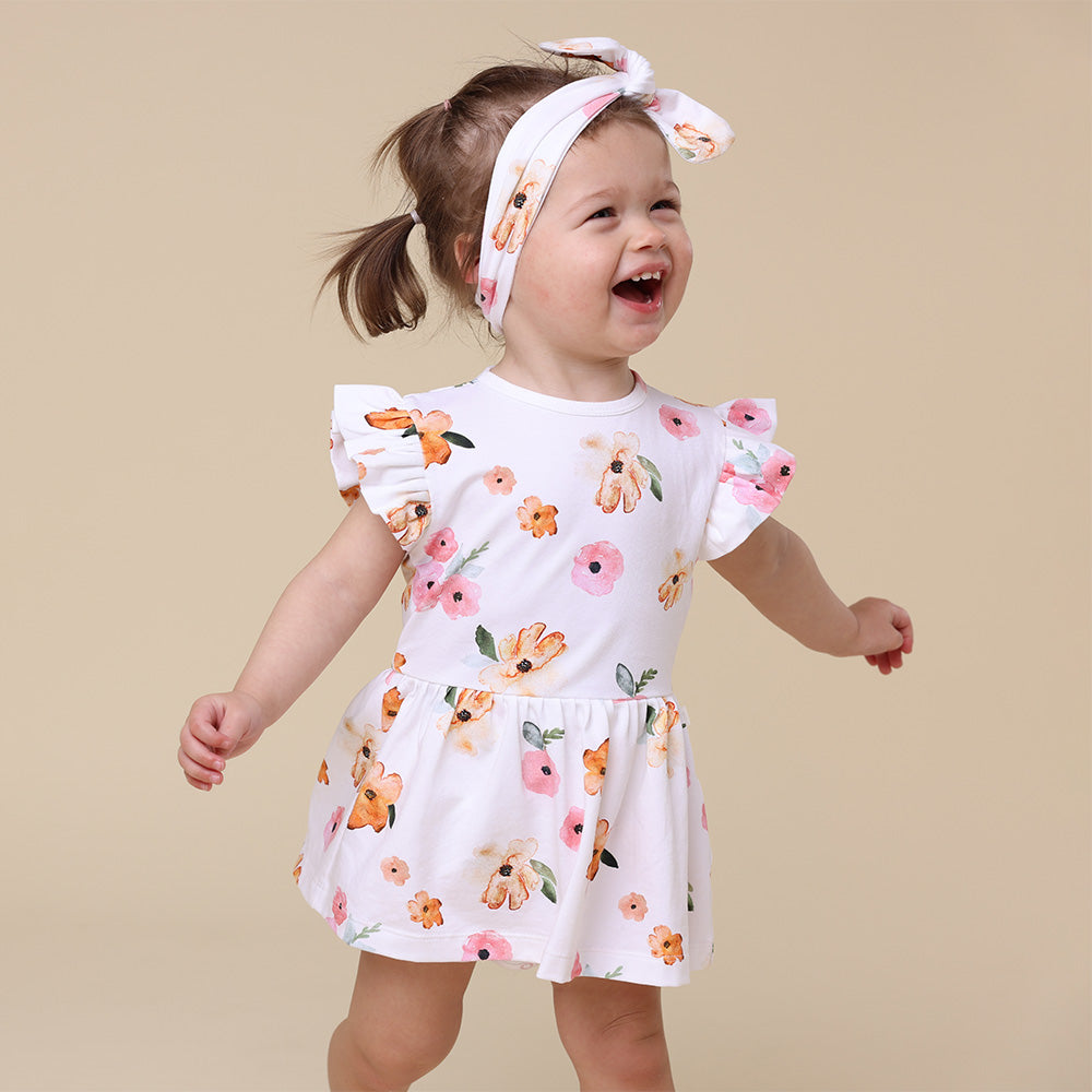 Poppy Short Sleeve Organic Dress - View 1