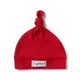 Red Ribbed Organic Knotted Beanie - Thumbnail 2