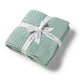 Sage Diamond Knit Organic Baby Blanket - Thumbnail 2