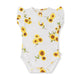 Sunflower Short Sleeve Organic Bodysuit with Frill - Thumbnail 2