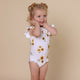 Sunflower Short Sleeve Organic Bodysuit with Frill - Thumbnail 6