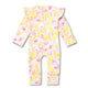 Sofia Organic Snugglesuit Convertible Romper with Frill - Thumbnail 7