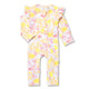 Sofia Organic Snugglesuit Convertible Romper with Frill - Thumbnail 2